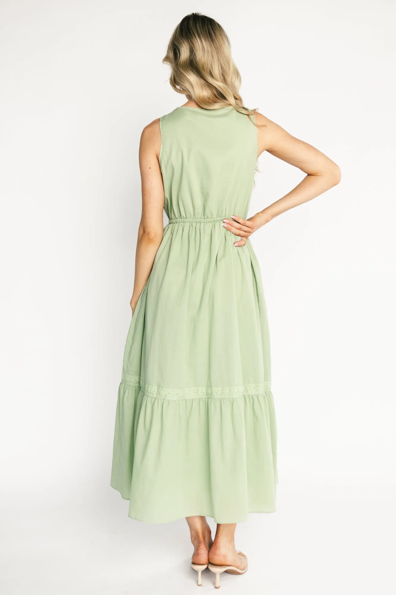 Blanche Midi Dress | Sage sold by Baltic Born product image thumbnail 4