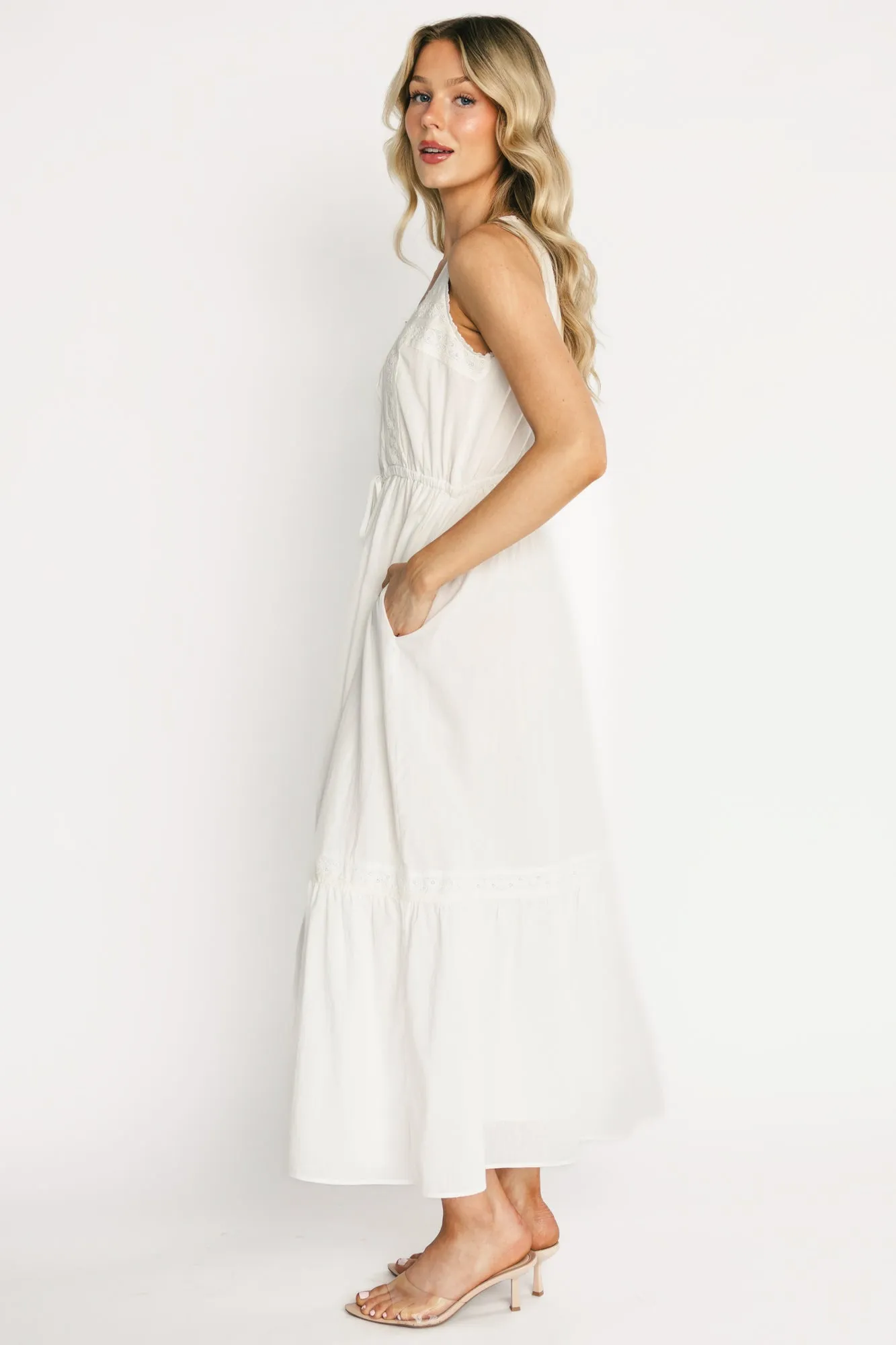 Blanche Midi Dress | Off White sold by Baltic Born product image thumbnail 3
