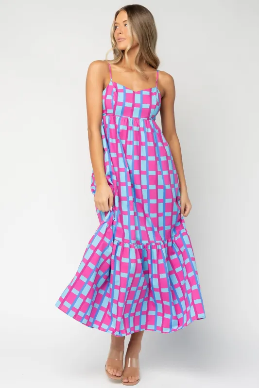 Rita Maxi Dress | Pink + Blue made by Sugarlips