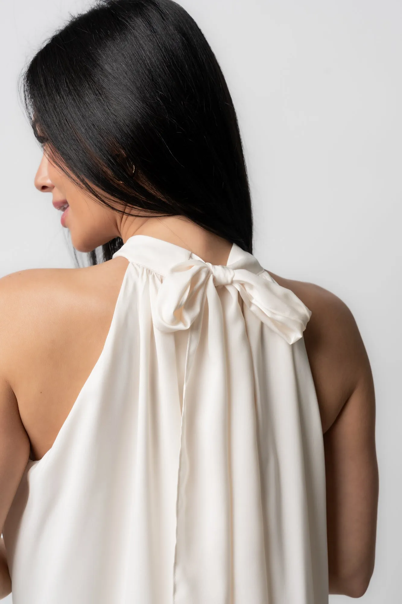 Lulu Ruffle Short Dress | Cream sold by Baltic Born product image thumbnail 2
