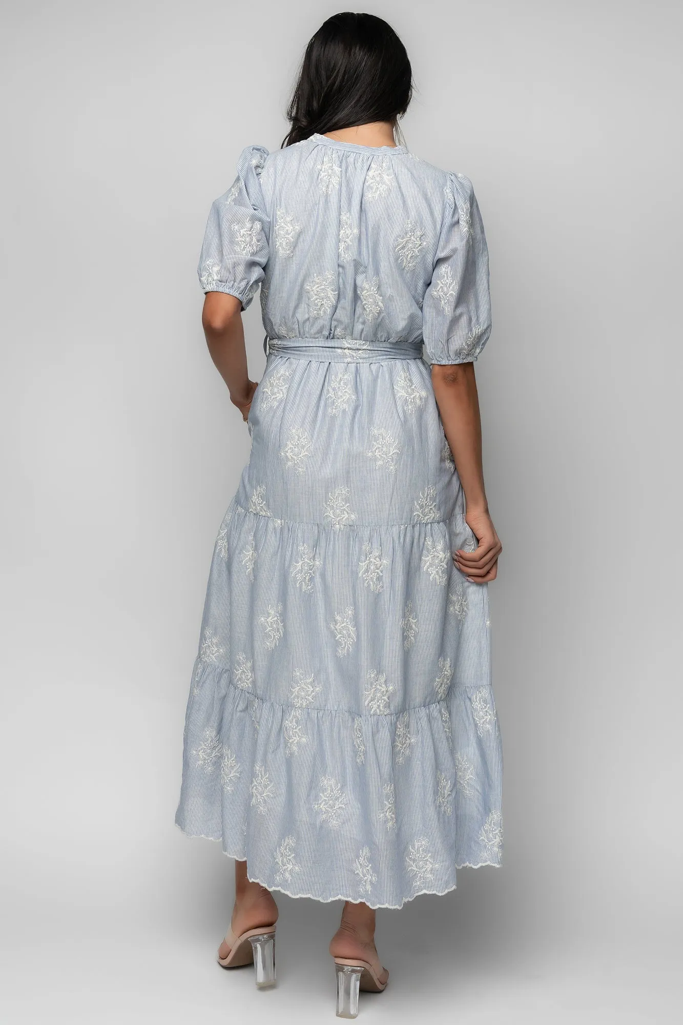 Marguerite Embroidered Dress | Light Blue sold by Baltic Born product image thumbnail 4