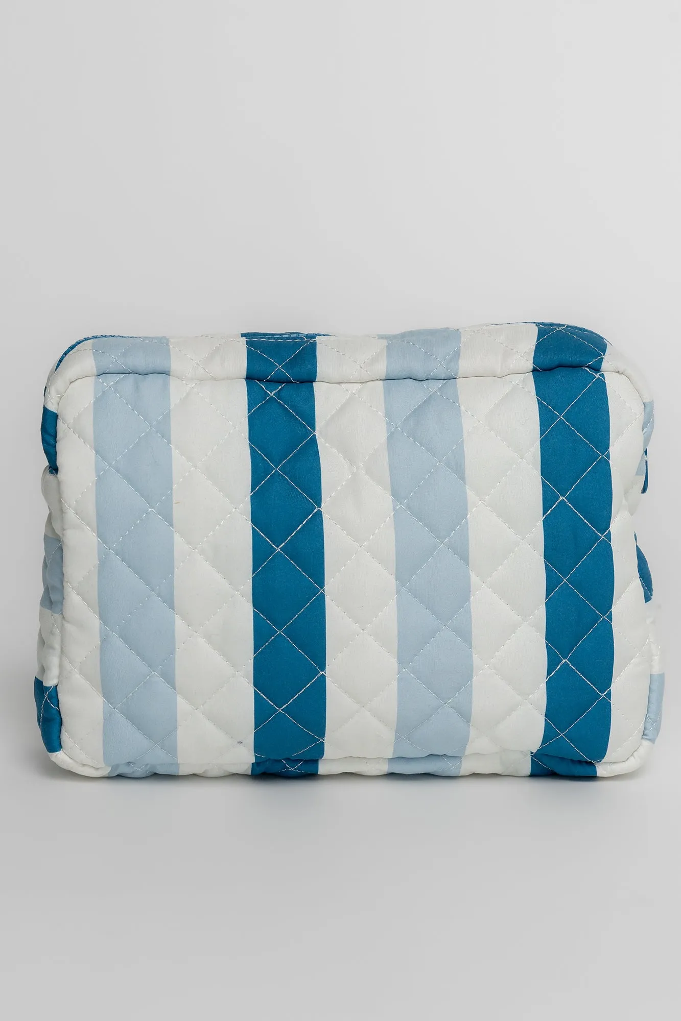 Kelani Quilted Cosmetic Bag Set | Blue Stripe sold by Baltic Born product image thumbnail 3