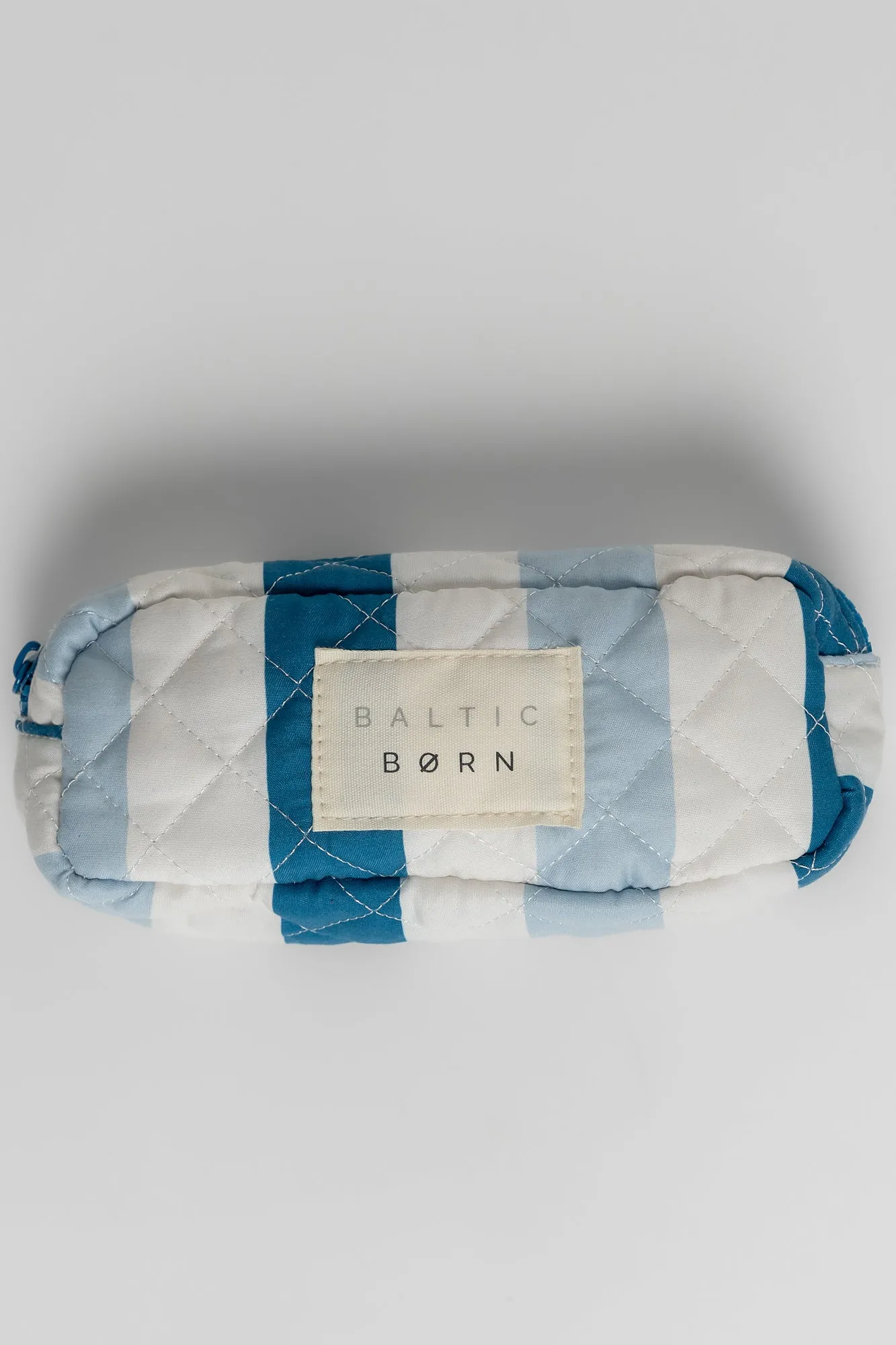 Kelani Quilted Cosmetic Bag Set | Blue Stripe sold by Baltic Born product image thumbnail 5