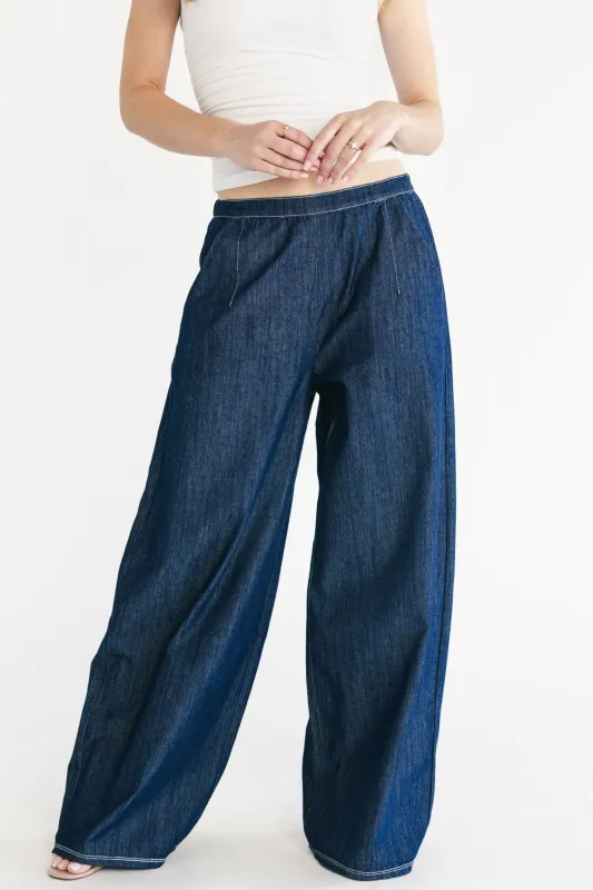 Xandria Pants | Dark Denim made by Blue Blush