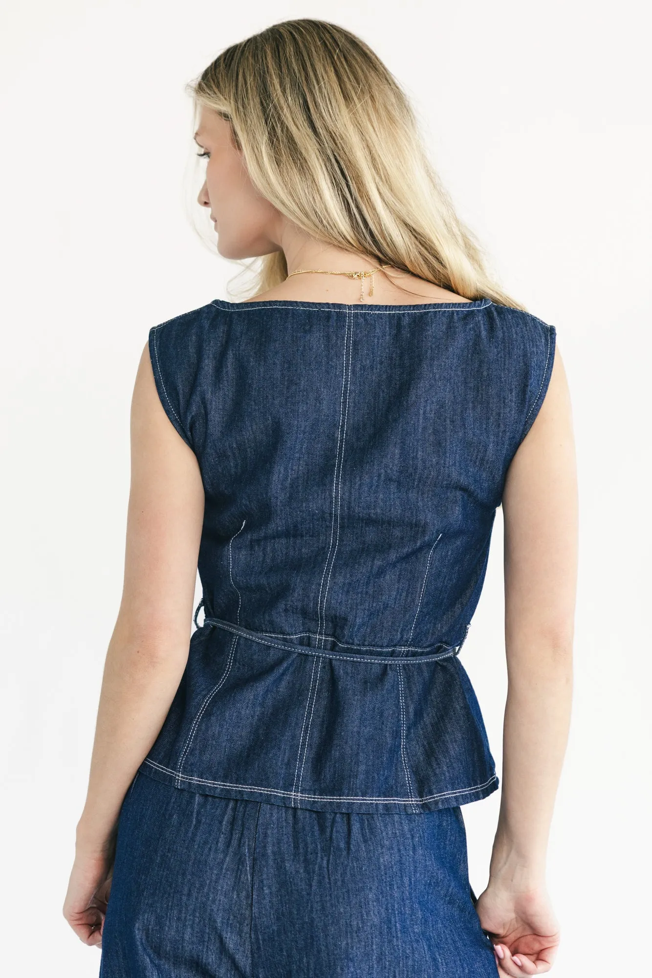 Xandria Top | Dark Denim sold by Baltic Born product image thumbnail 2