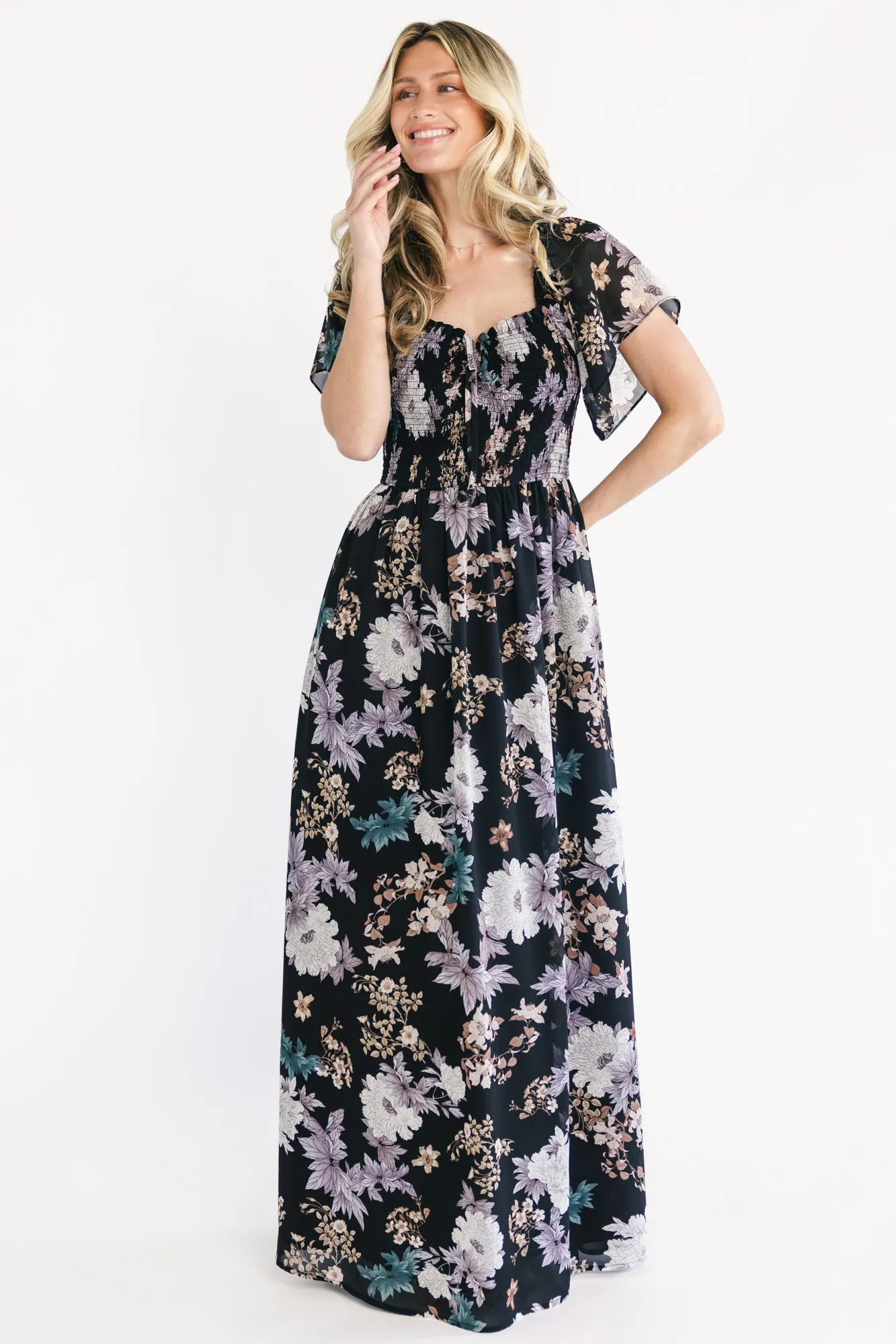 Divine Maxi Dress | Black Multi sold by Baltic Born