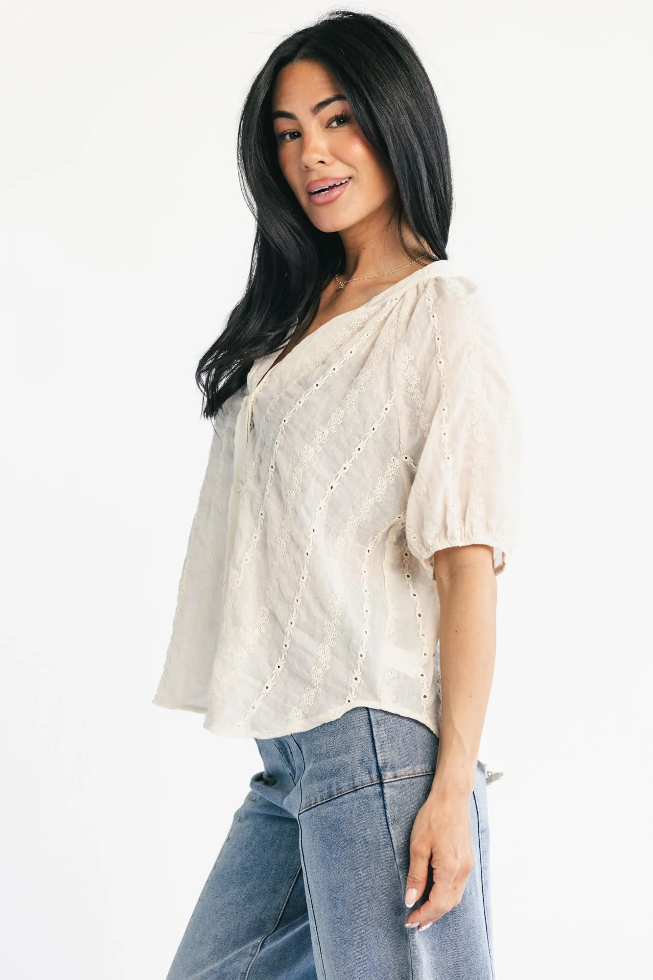 Bellamy Lace Top | Vintage Cream sold by Baltic Born product image thumbnail 3
