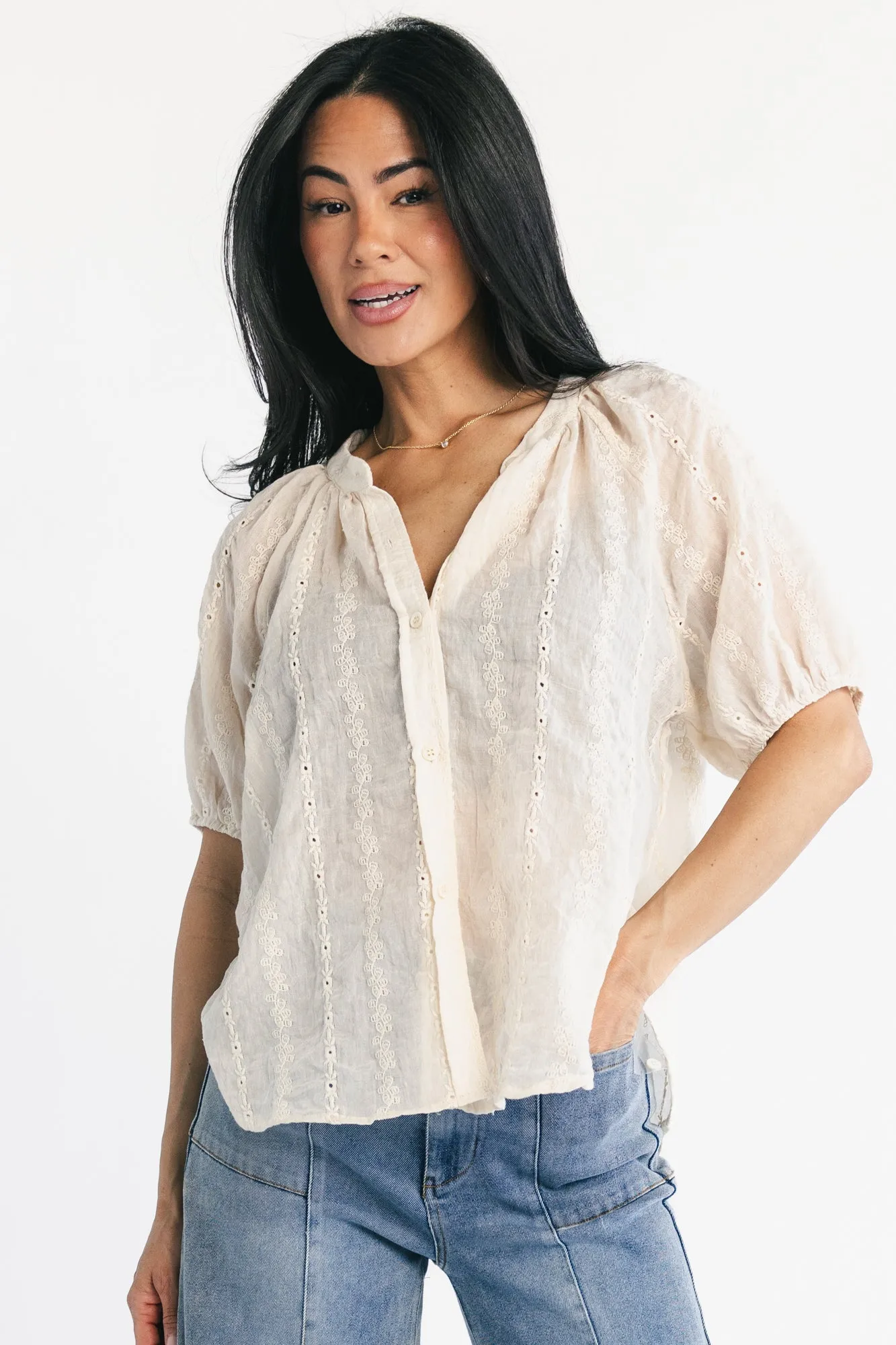 Bellamy Lace Top | Vintage Cream sold by Baltic Born product image thumbnail 5