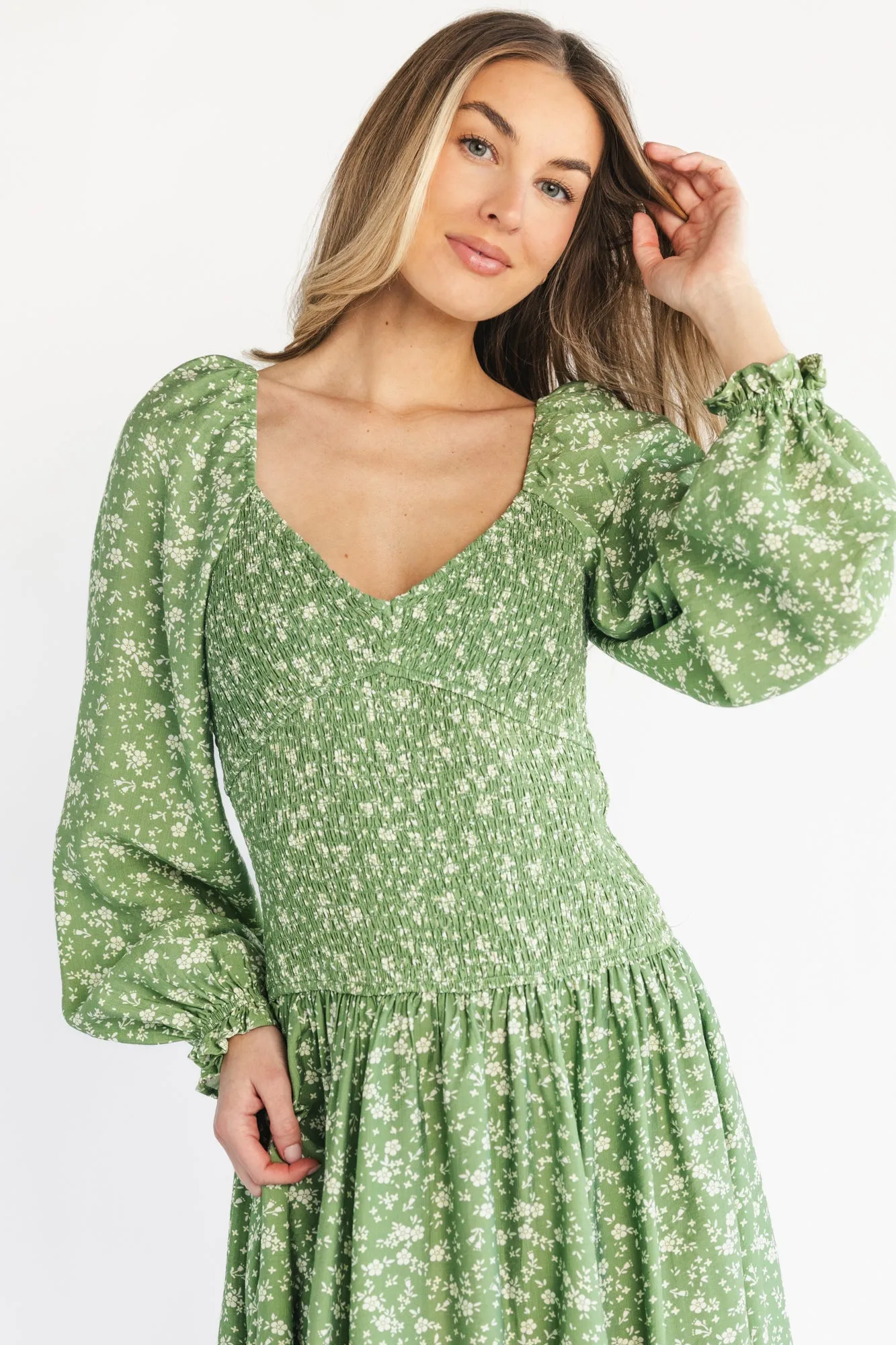 Bunny Maxi Dress | Green Floral sold by Baltic Born product image thumbnail 2