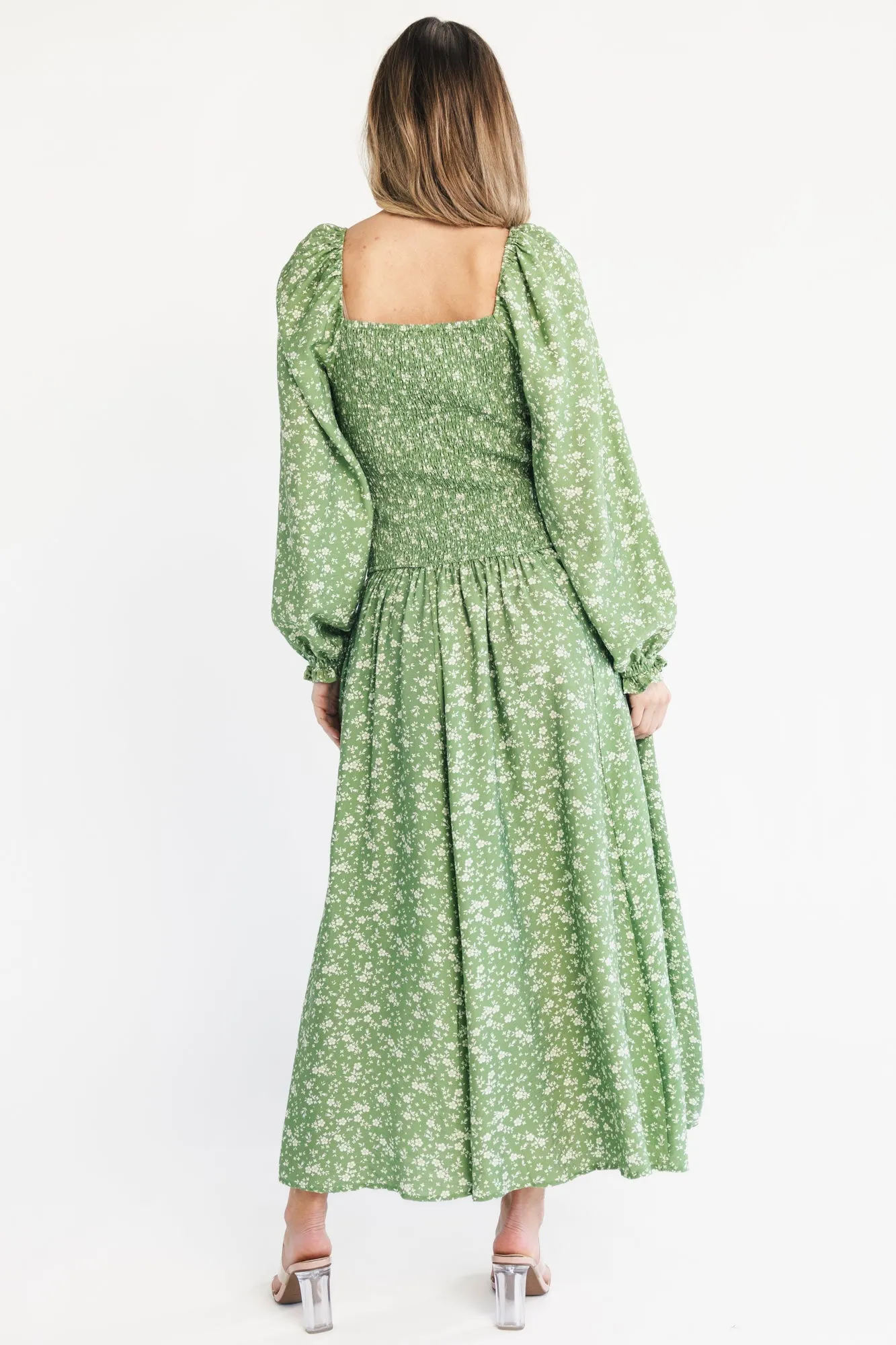 Bunny Maxi Dress | Green Floral sold by Baltic Born product image thumbnail 4