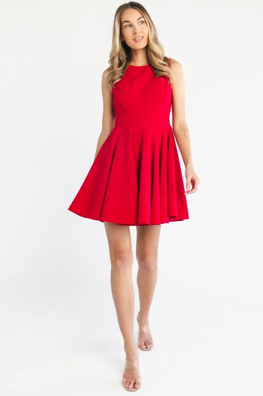 Americana Short Dress | Red made by In February