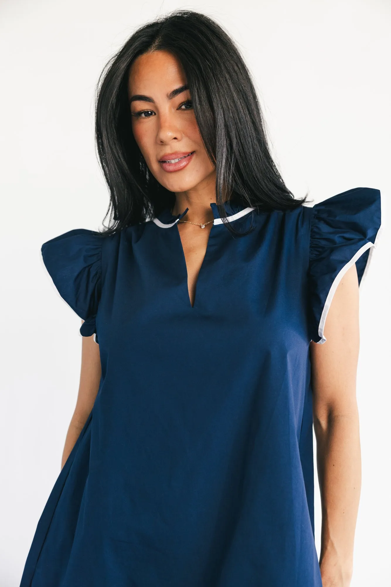 Butterfield Short Dress | Navy sold by Baltic Born product image thumbnail 2
