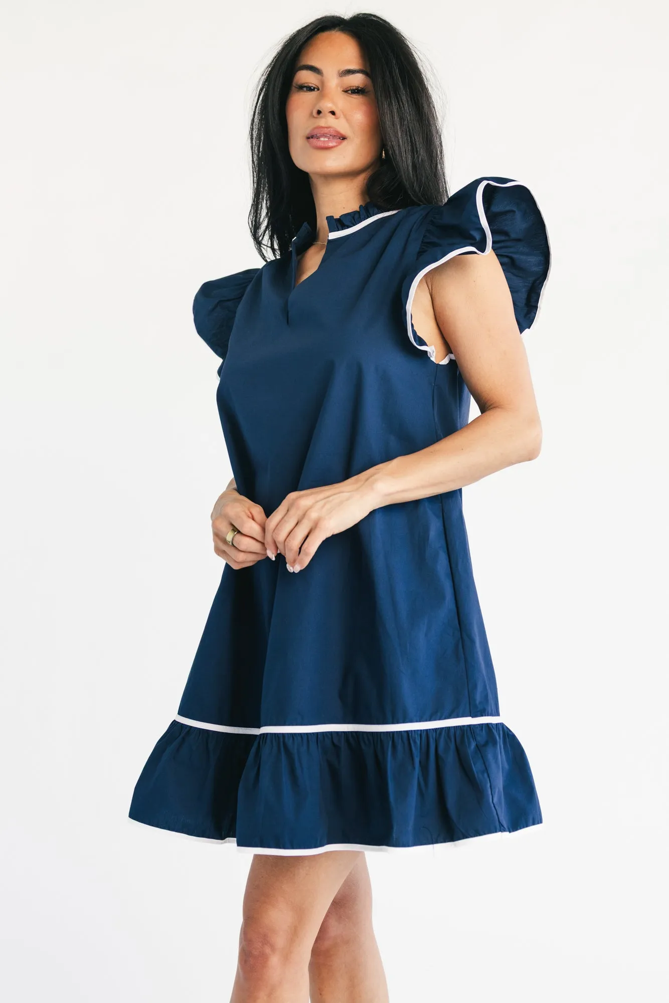 Butterfield Short Dress | Navy sold by Baltic Born product image thumbnail 3
