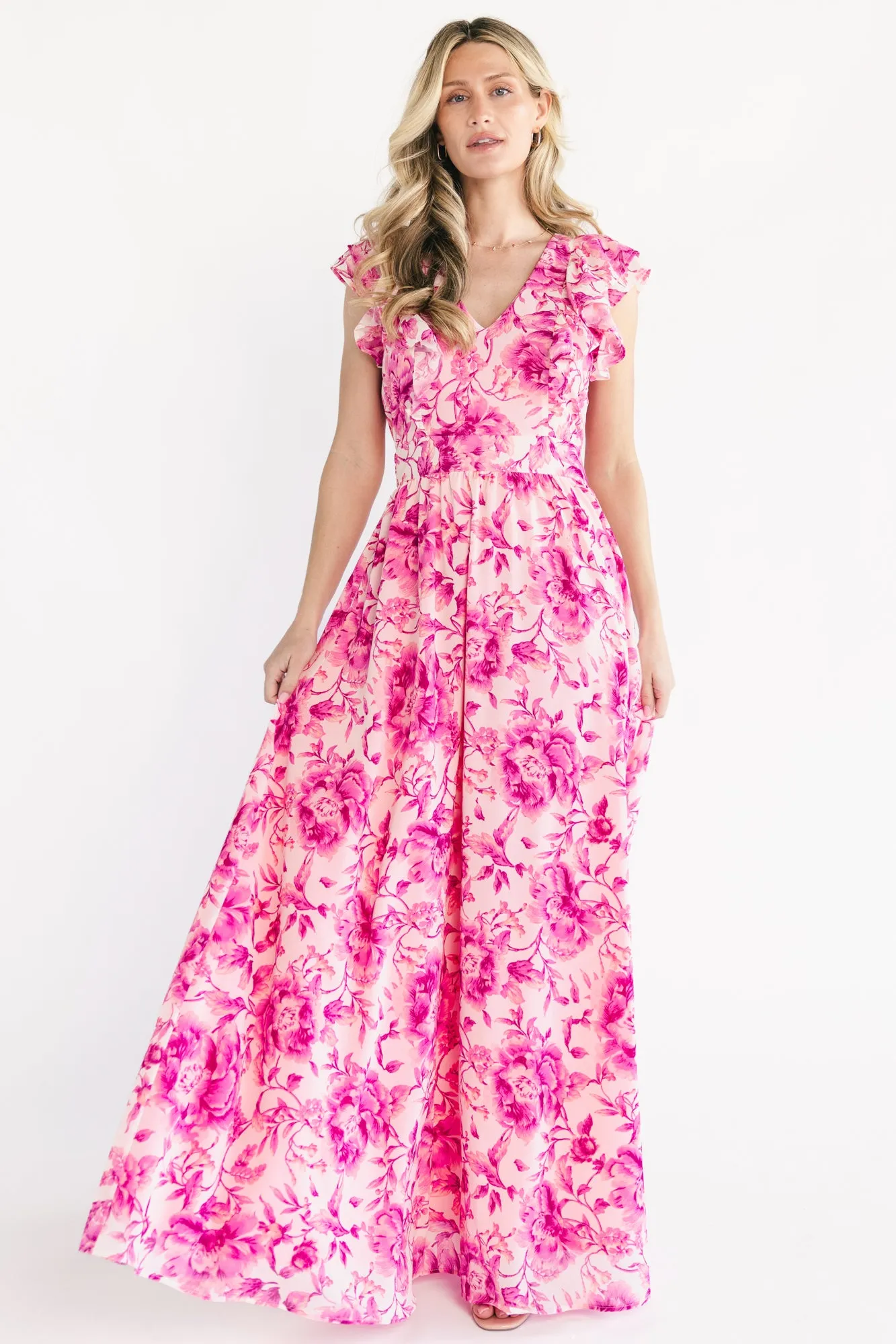 Margie Maxi Dress | Pink Floral sold by Baltic Born product image thumbnail 5