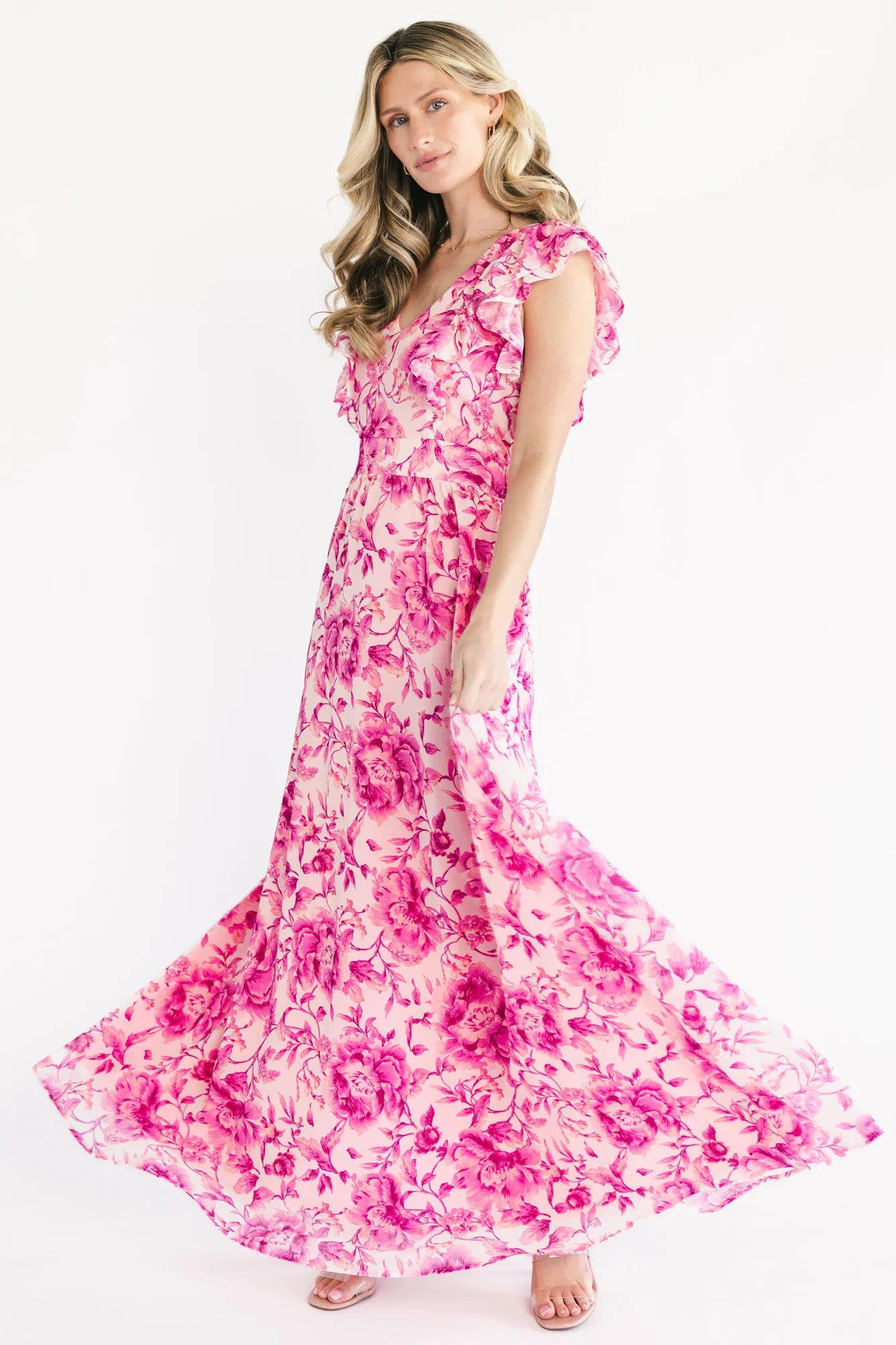 Margie Maxi Dress | Pink Floral sold by Baltic Born product image thumbnail 3