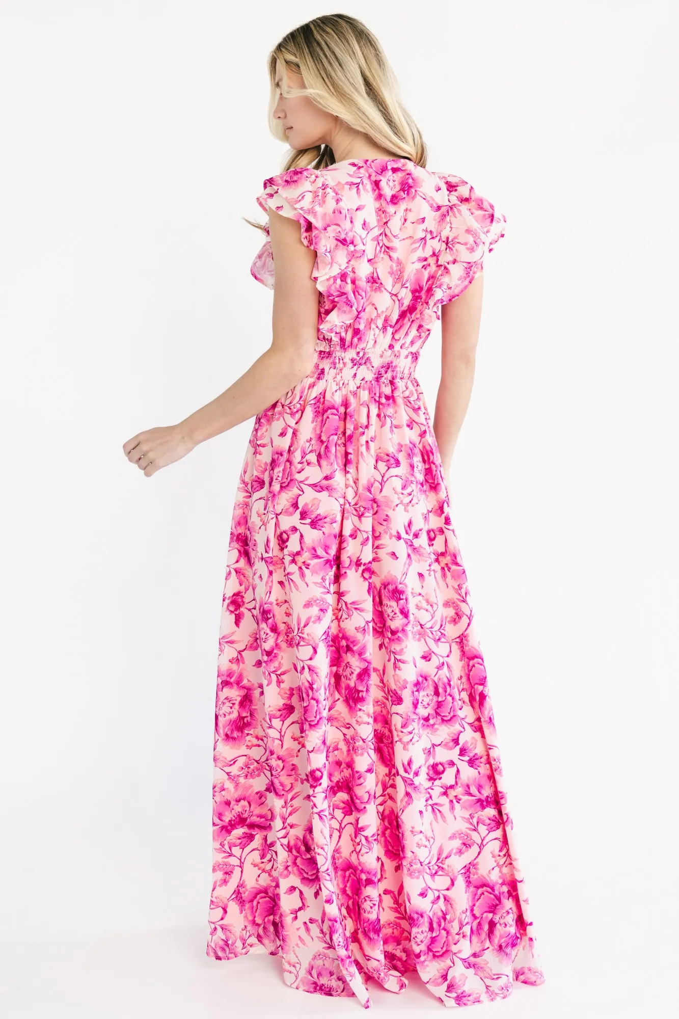 Margie Maxi Dress | Pink Floral sold by Baltic Born product image thumbnail 4