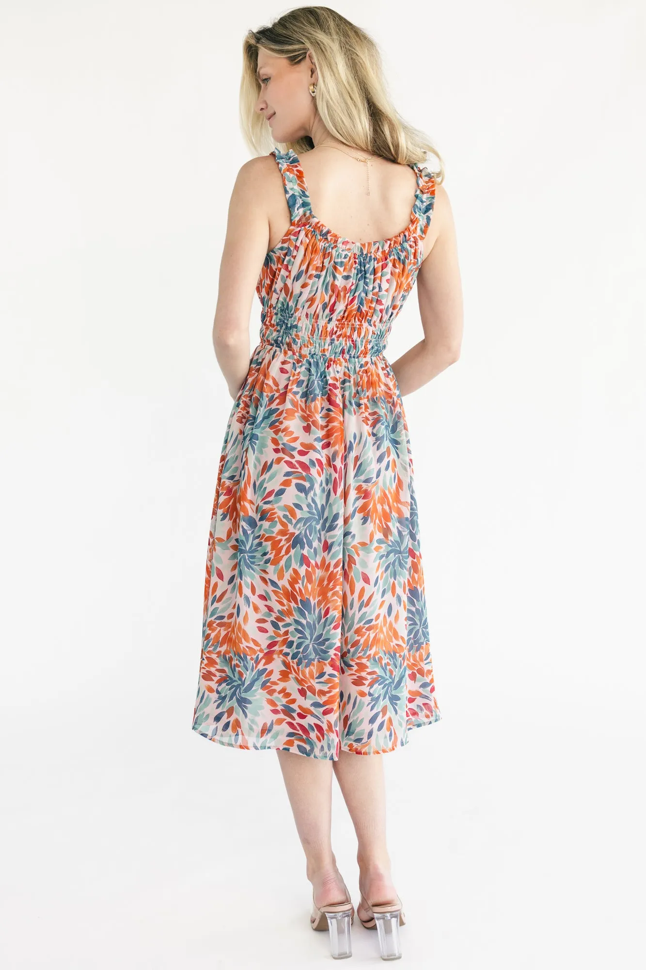 Marni Midi Dress | Blush Multi sold by Baltic Born product image thumbnail 4