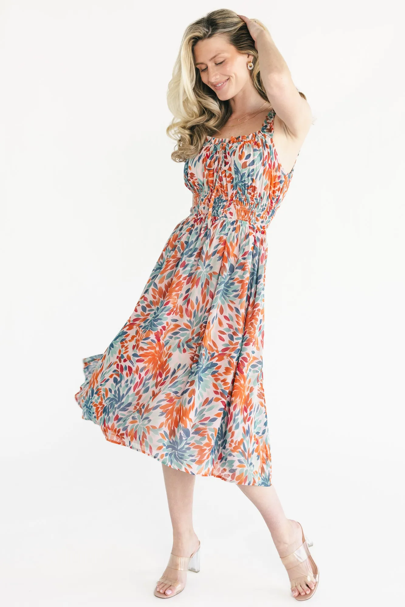 Marni Midi Dress | Blush Multi sold by Baltic Born product image thumbnail 5