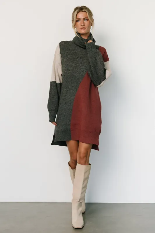 Diego Sweater Dress | Charcoal Multi sold by Baltic Born