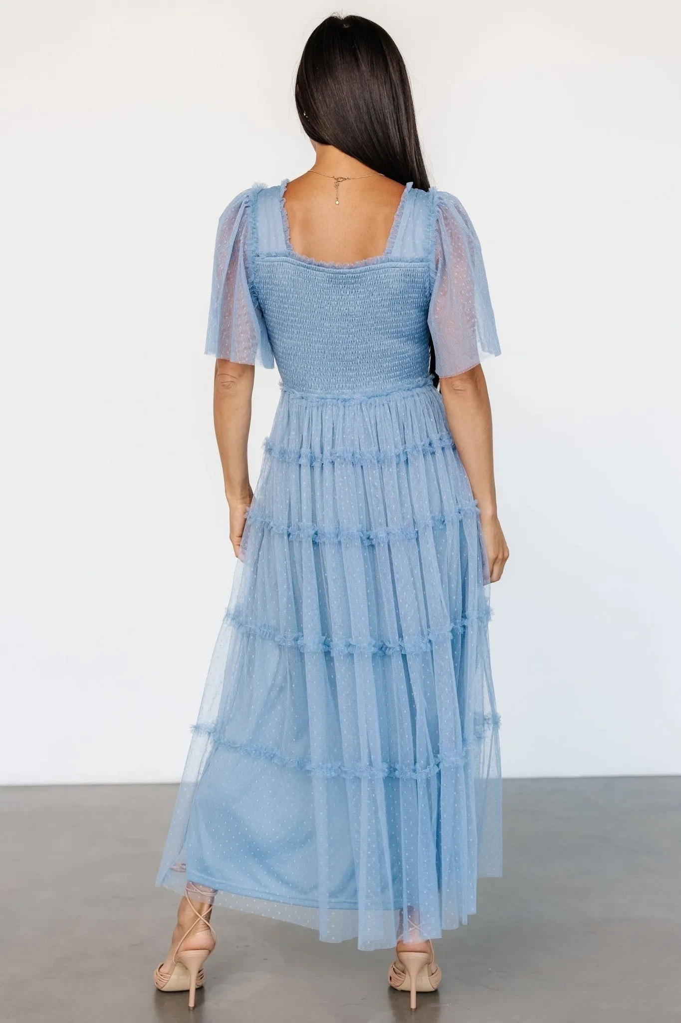 Bexley Tulle Dress | Dusty Blue sold by Baltic Born product image thumbnail 4