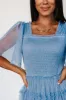 Bexley Tulle Dress | Dusty Blue sold by Baltic Born