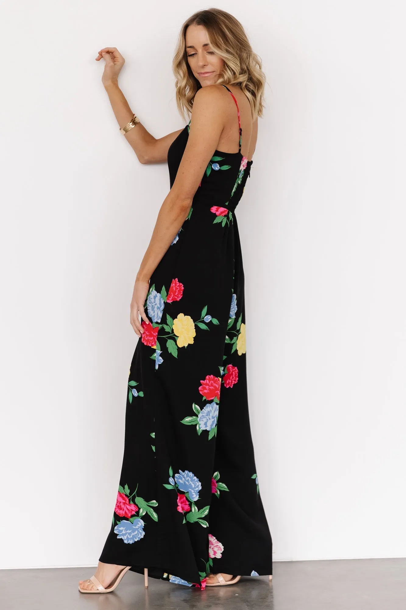 Brooklyn Wide Leg Jumpsuit | Black Floral sold by Baltic Born product image thumbnail 3