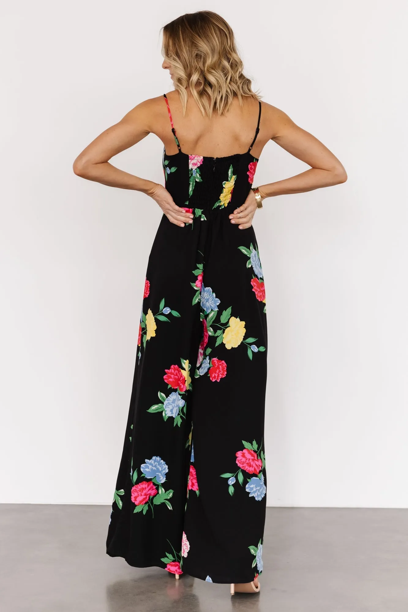Brooklyn Wide Leg Jumpsuit | Black Floral sold by Baltic Born product image thumbnail 4
