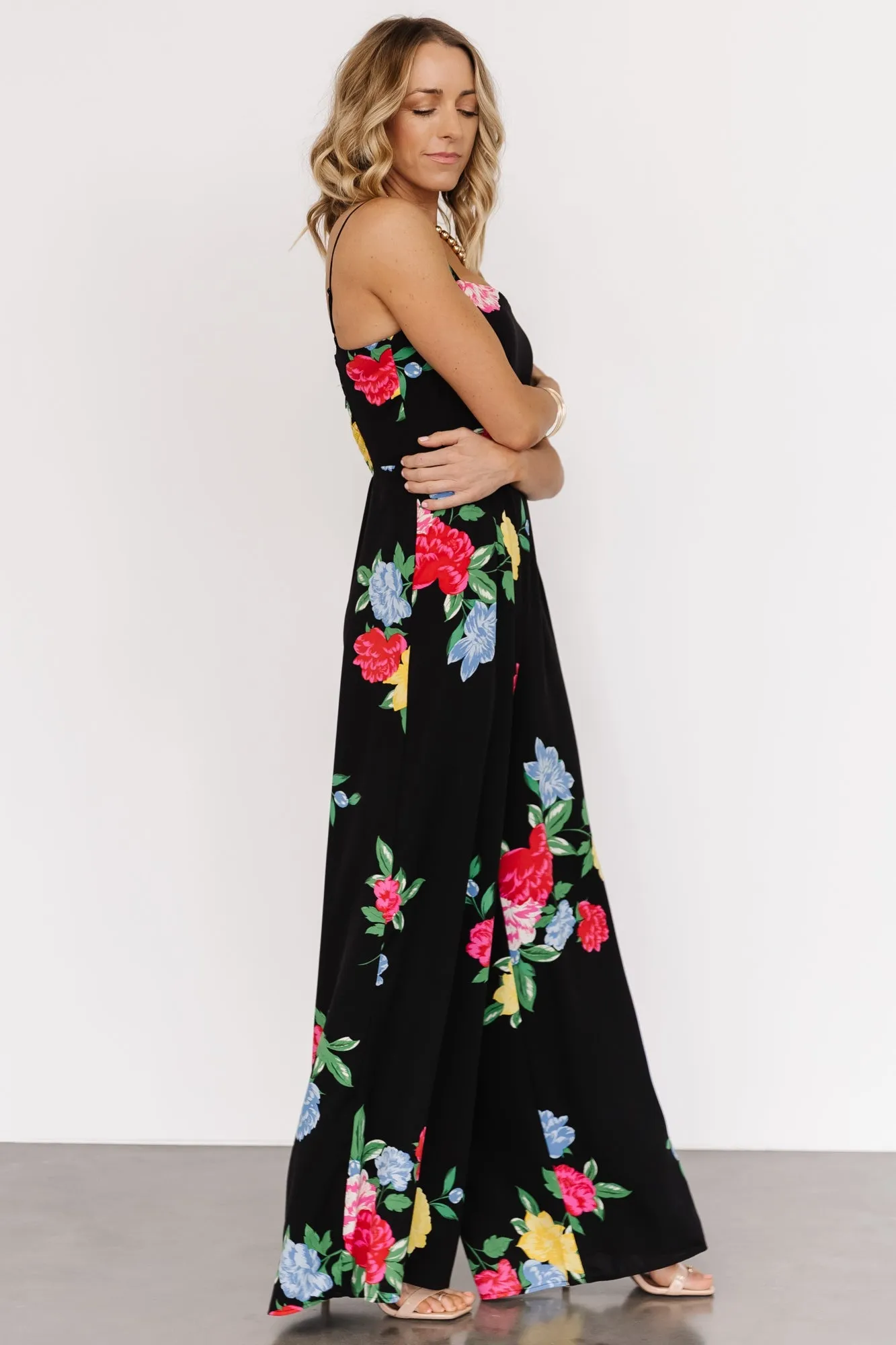 Brooklyn Wide Leg Jumpsuit | Black Floral sold by Baltic Born product image thumbnail 5