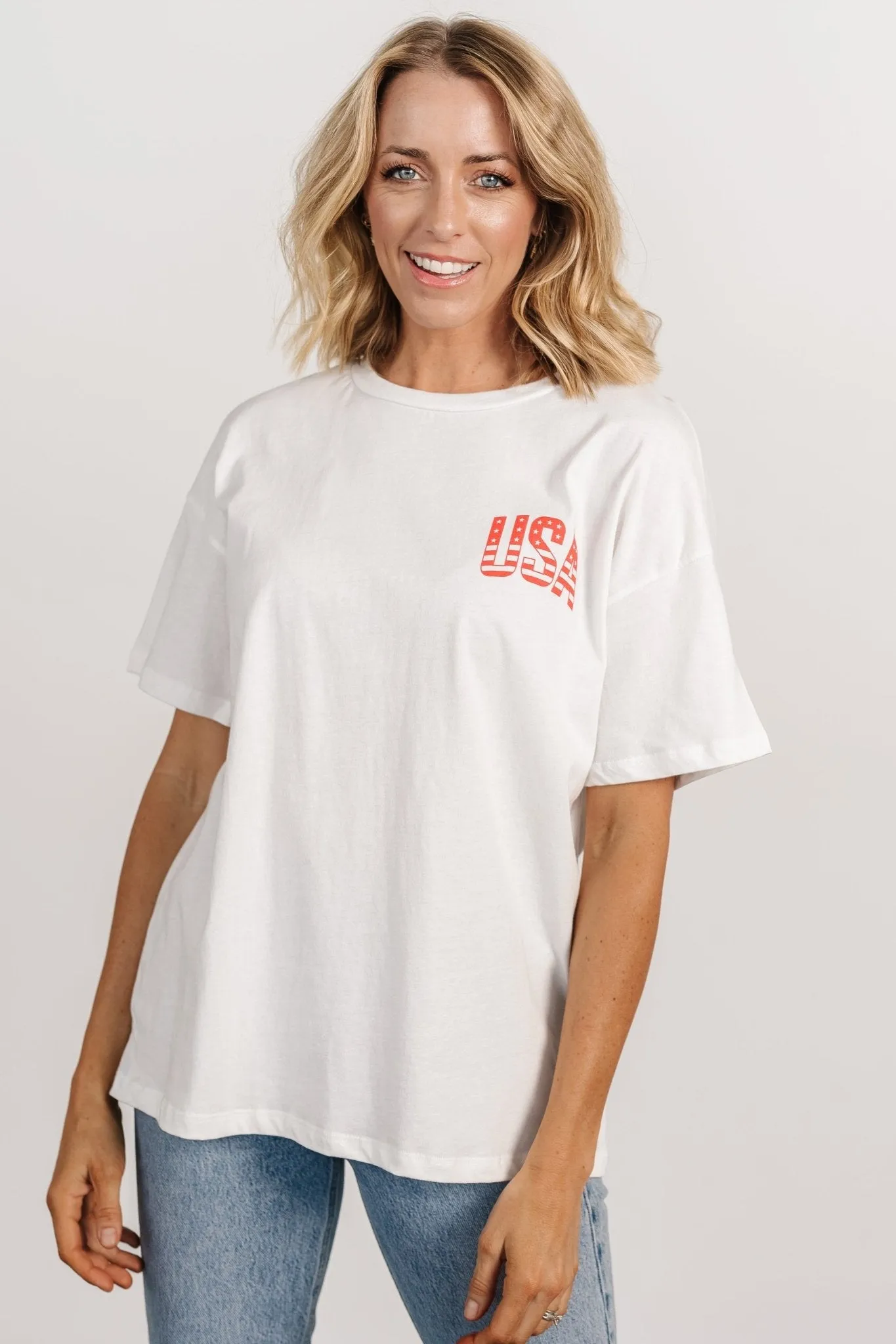 USA Oversized Tee | Off White sold by Baltic Born product image thumbnail 4
