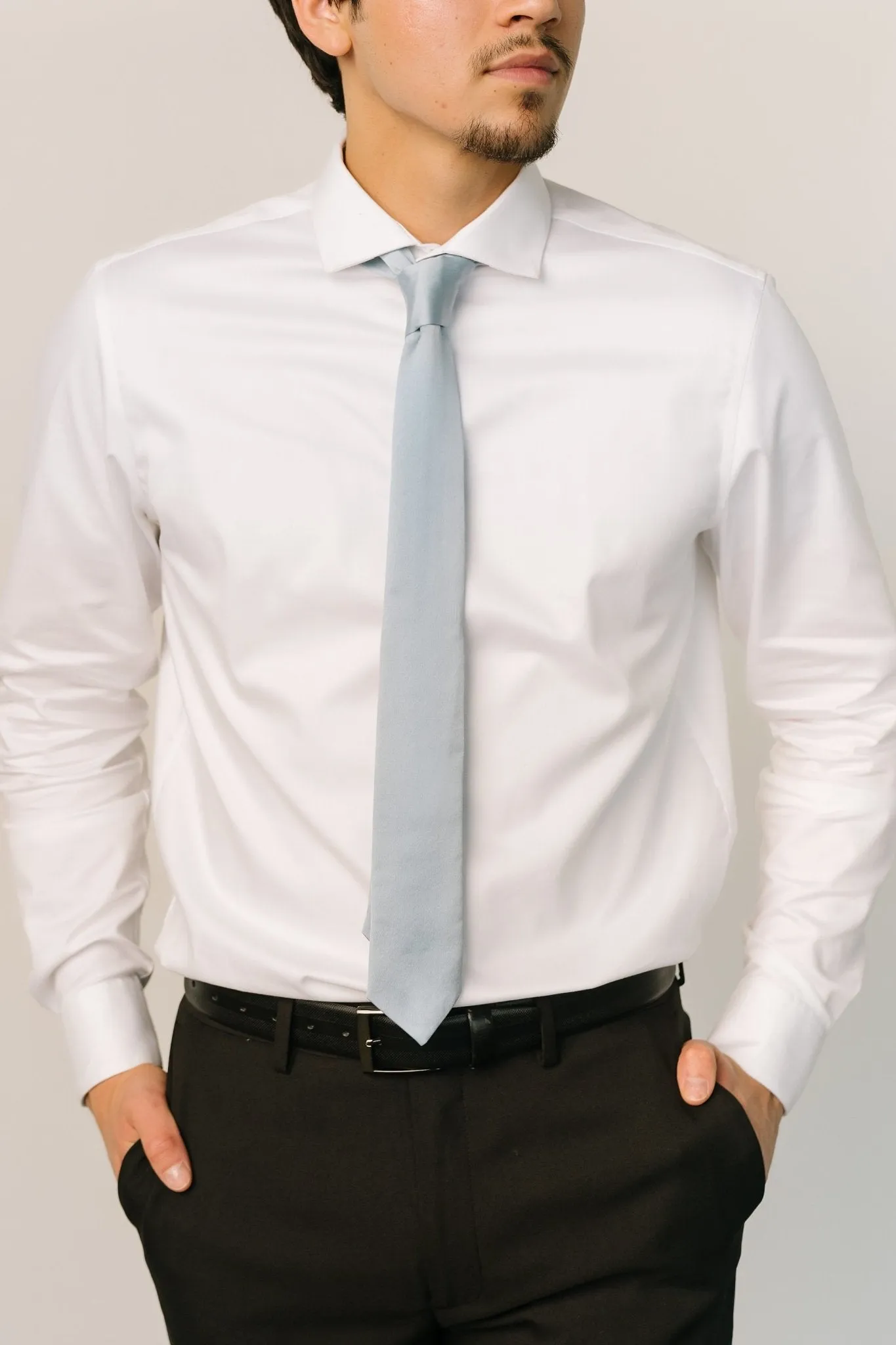 Classic Satin Tie | Light Blue sold by Baltic Born product image thumbnail 3