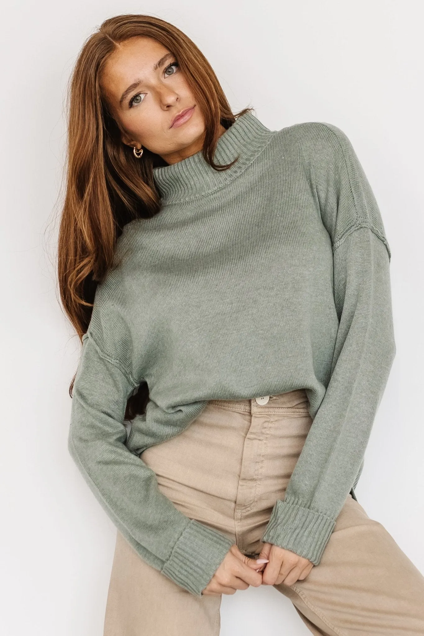 Evermore Knit Sweater | Sage sold by Baltic Born product image thumbnail 5