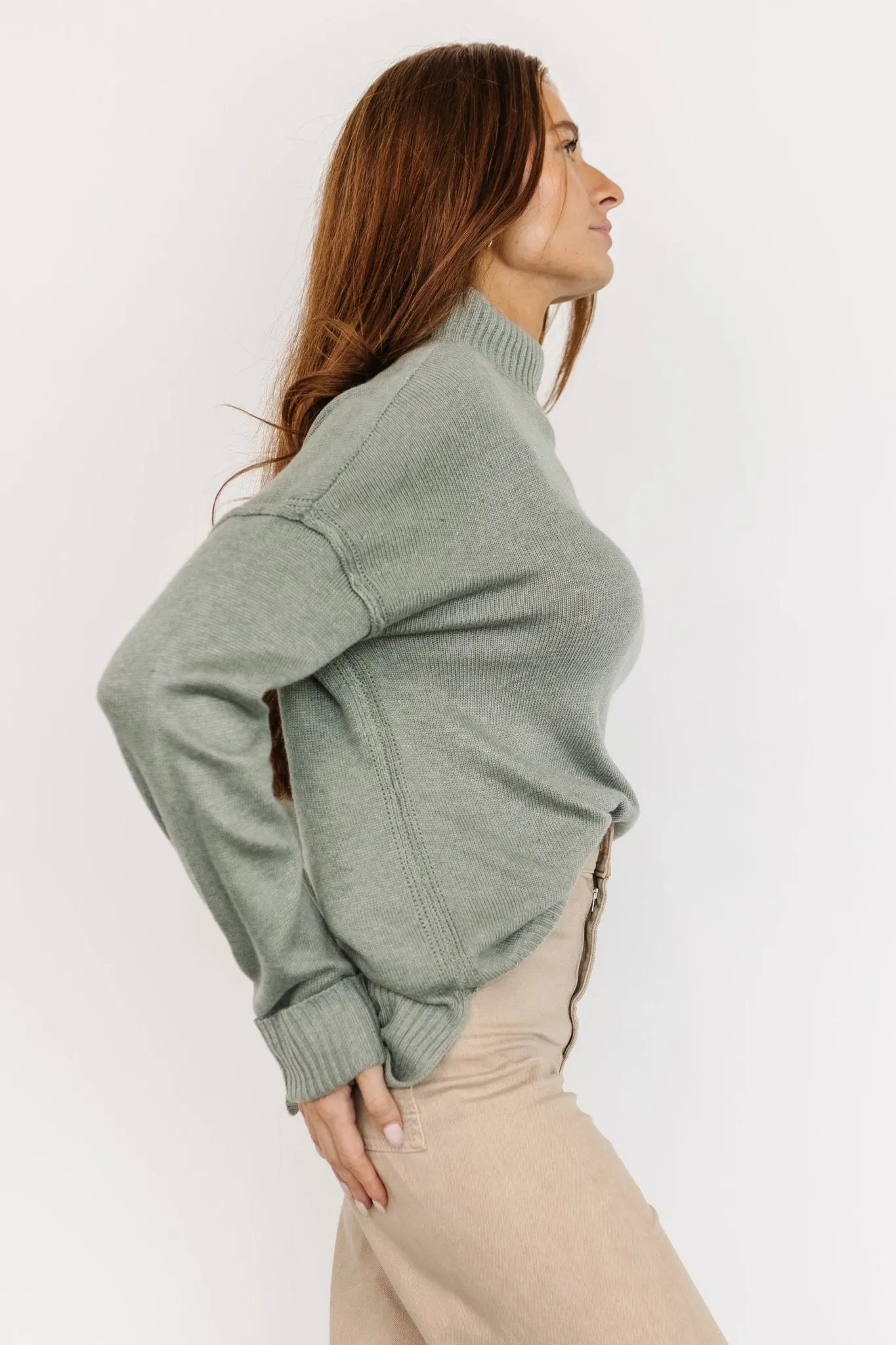 Evermore Knit Sweater | Sage sold by Baltic Born product image thumbnail 3