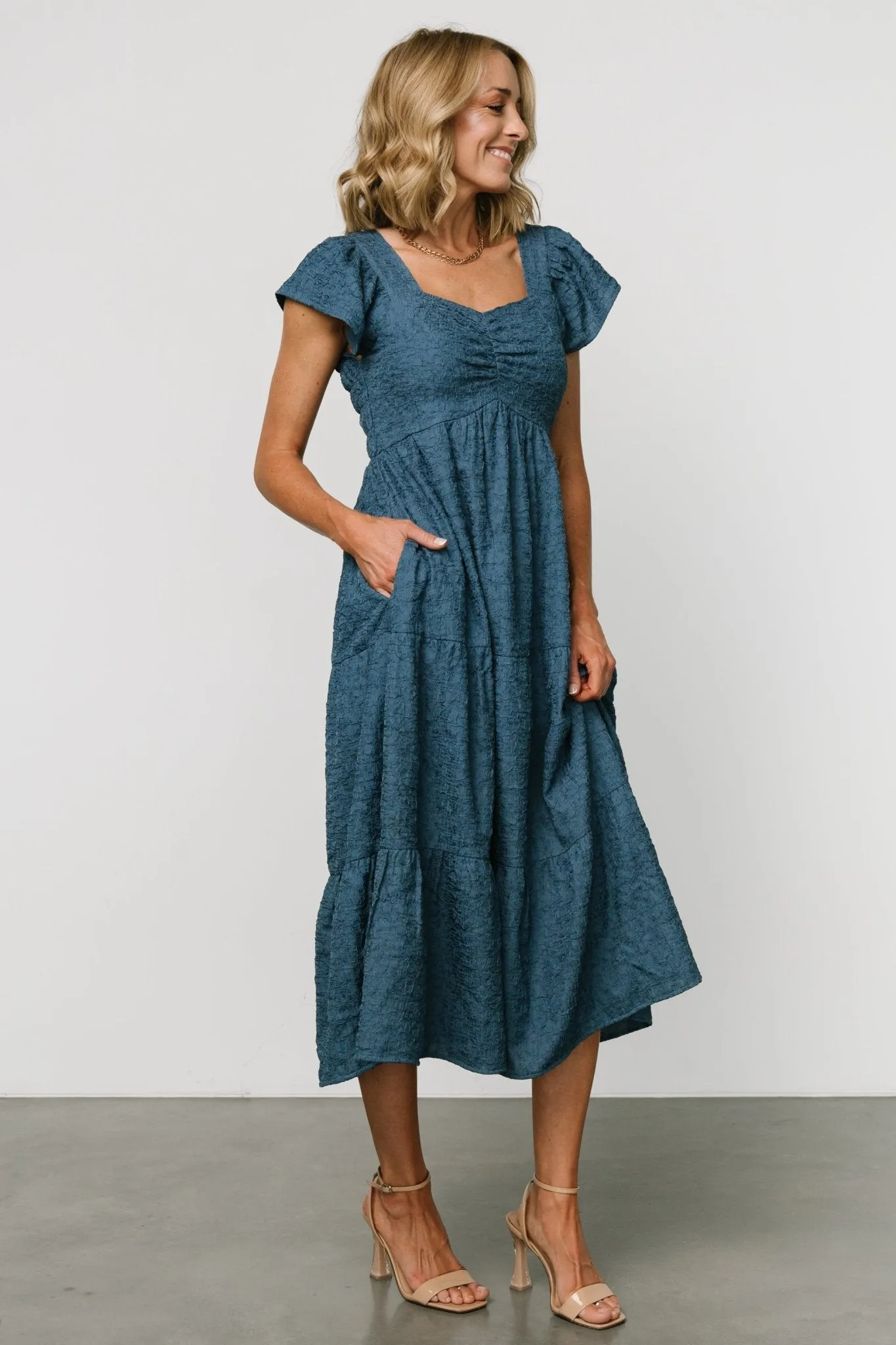 Kesler Midi Dress | Blue sold by Baltic Born product image thumbnail 3