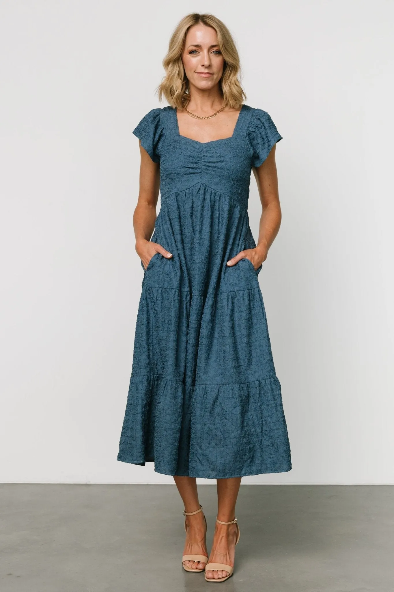 Kesler Midi Dress | Blue sold by Baltic Born