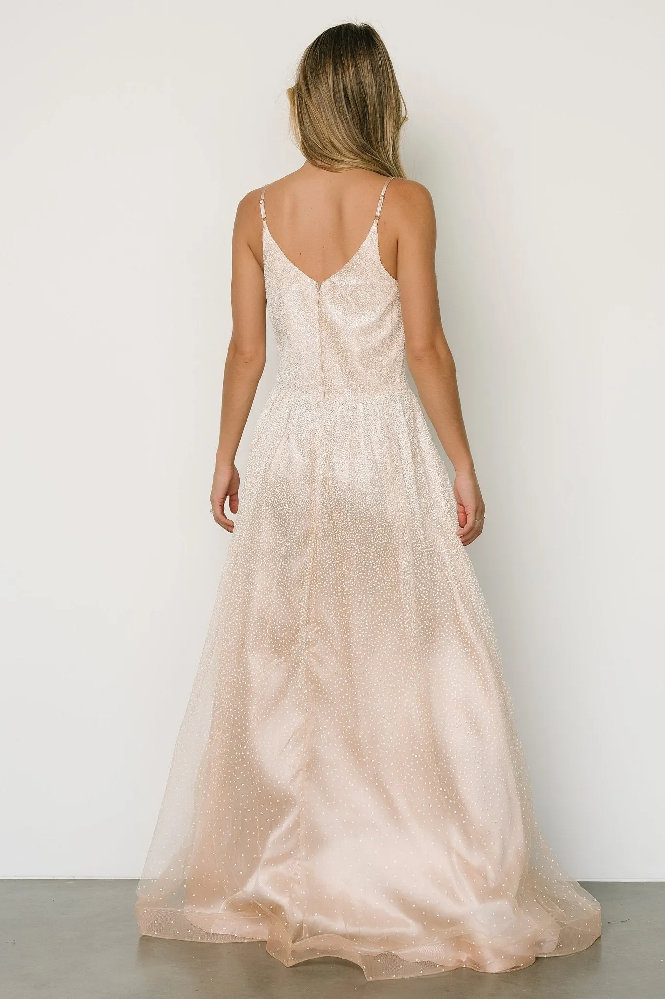 Ellie Shimmer Gown | Champagne sold by Baltic Born product image thumbnail 4
