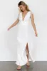 Annika Sequin Mesh Maxi Dress | Off White sold by Baltic Born