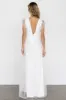 Annika Sequin Mesh Maxi Dress | Off White sold by Baltic Born