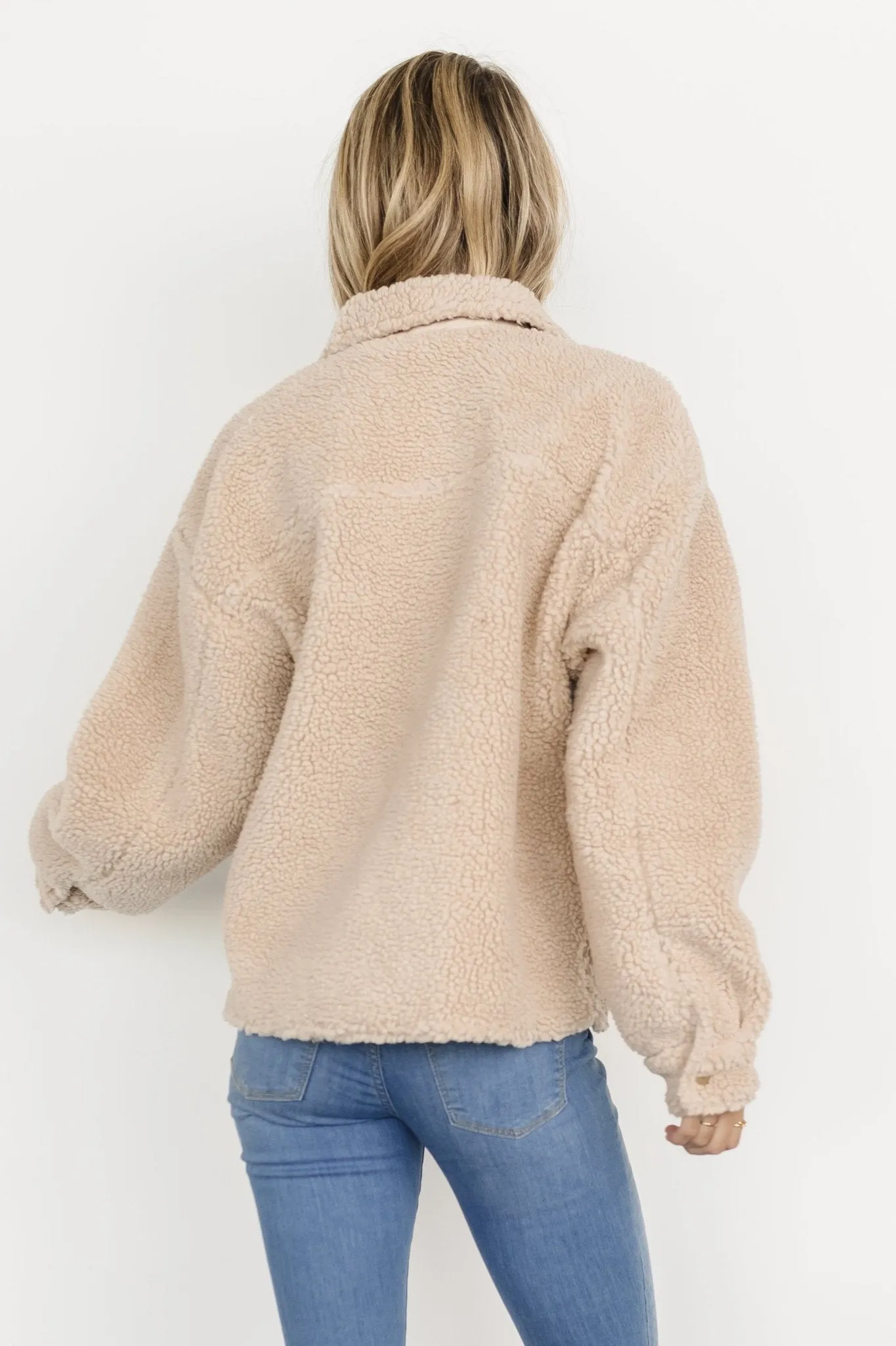 Midtown Sherpa Jacket | Oatmeal sold by Baltic Born product image thumbnail 3
