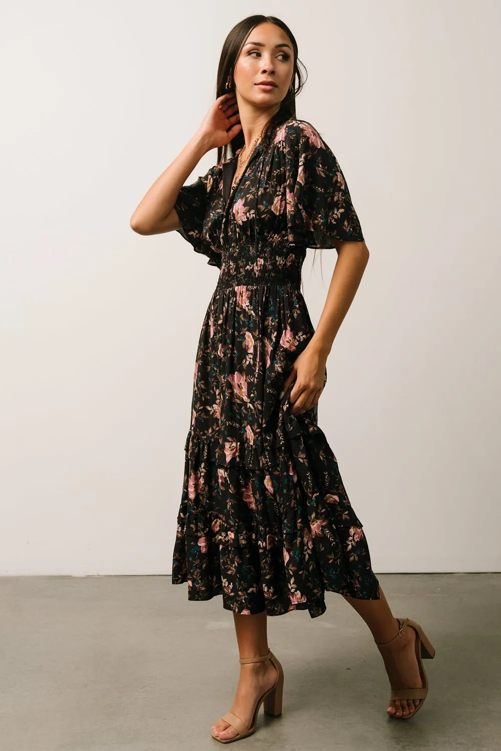 Spell Boho Midi Dress | Midnight Garden sold by Baltic Born product image thumbnail 5