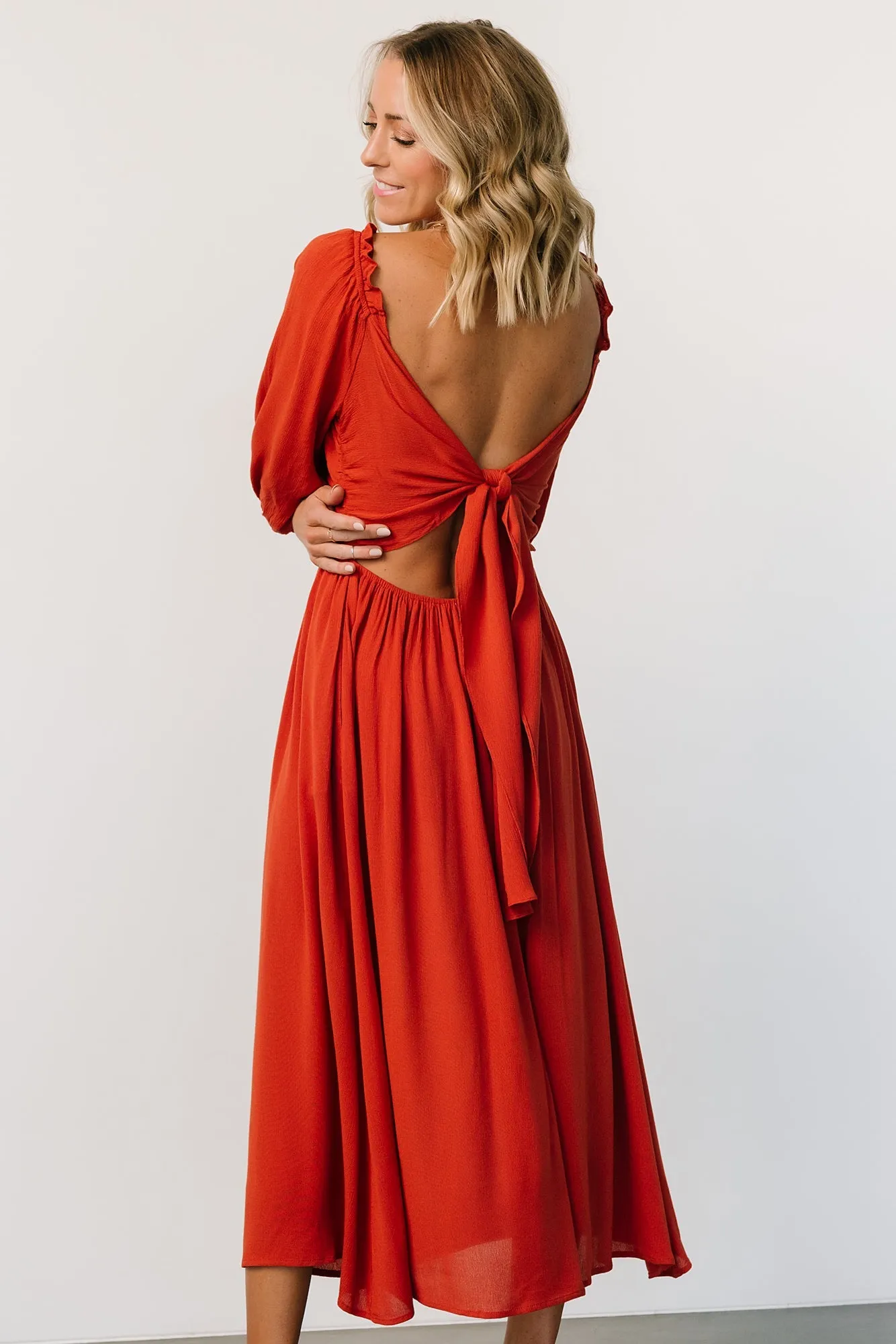 Vicki Midi Dress | Rust sold by Baltic Born product image thumbnail 5