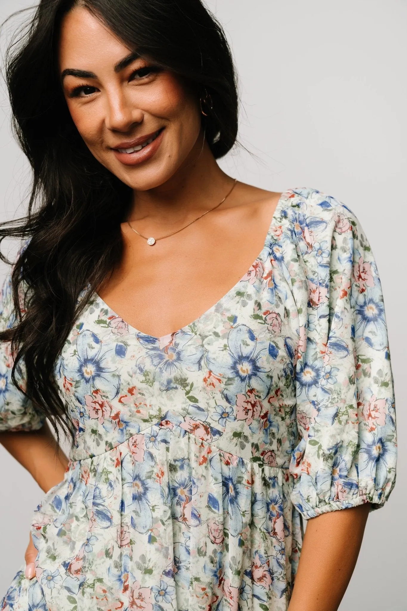 Ginny Maxi Dress | Light Green Floral sold by Baltic Born product image thumbnail 2