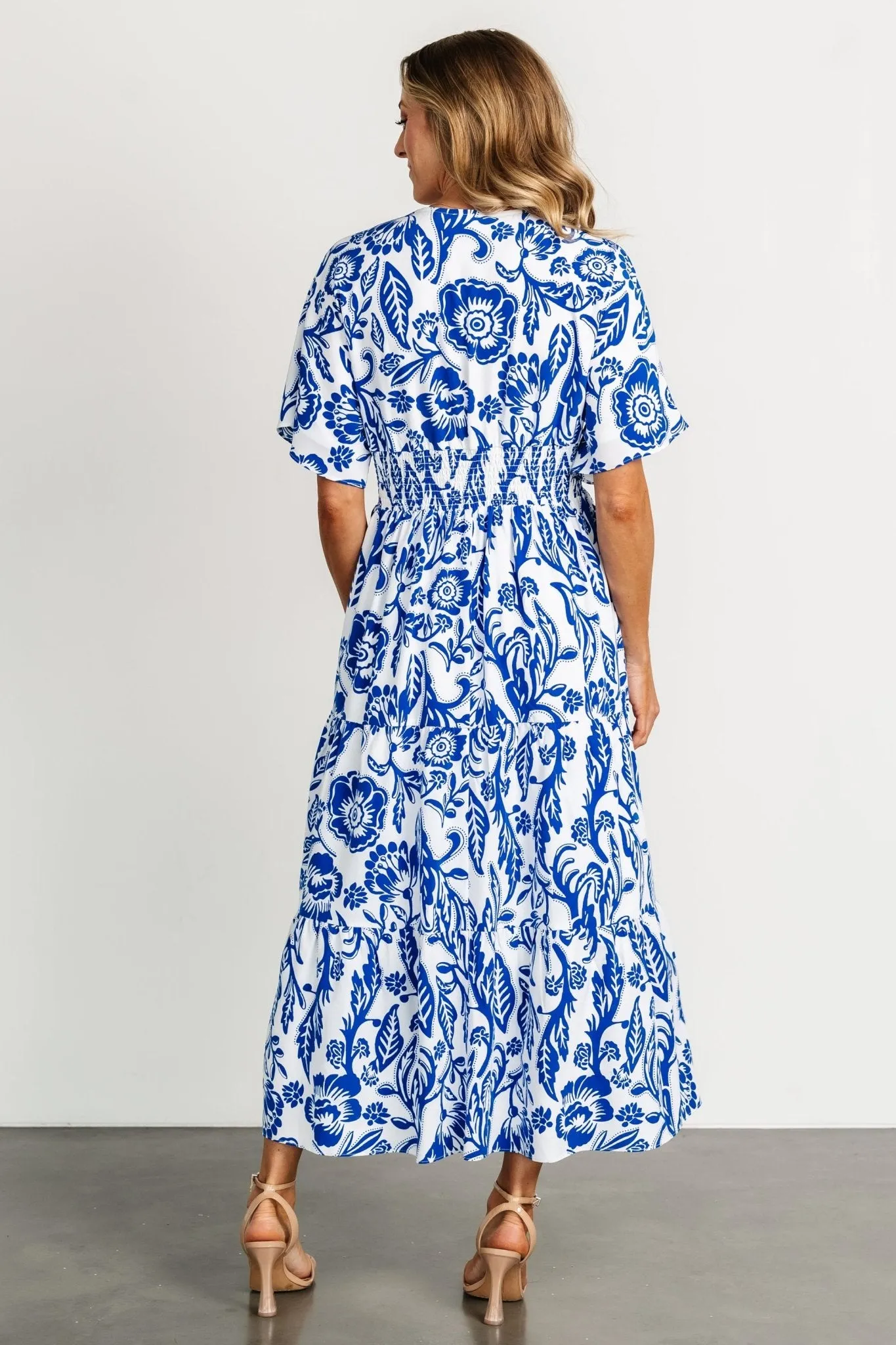 Austin Kimono Dress | Cobalt Print sold by Baltic Born product image thumbnail 4