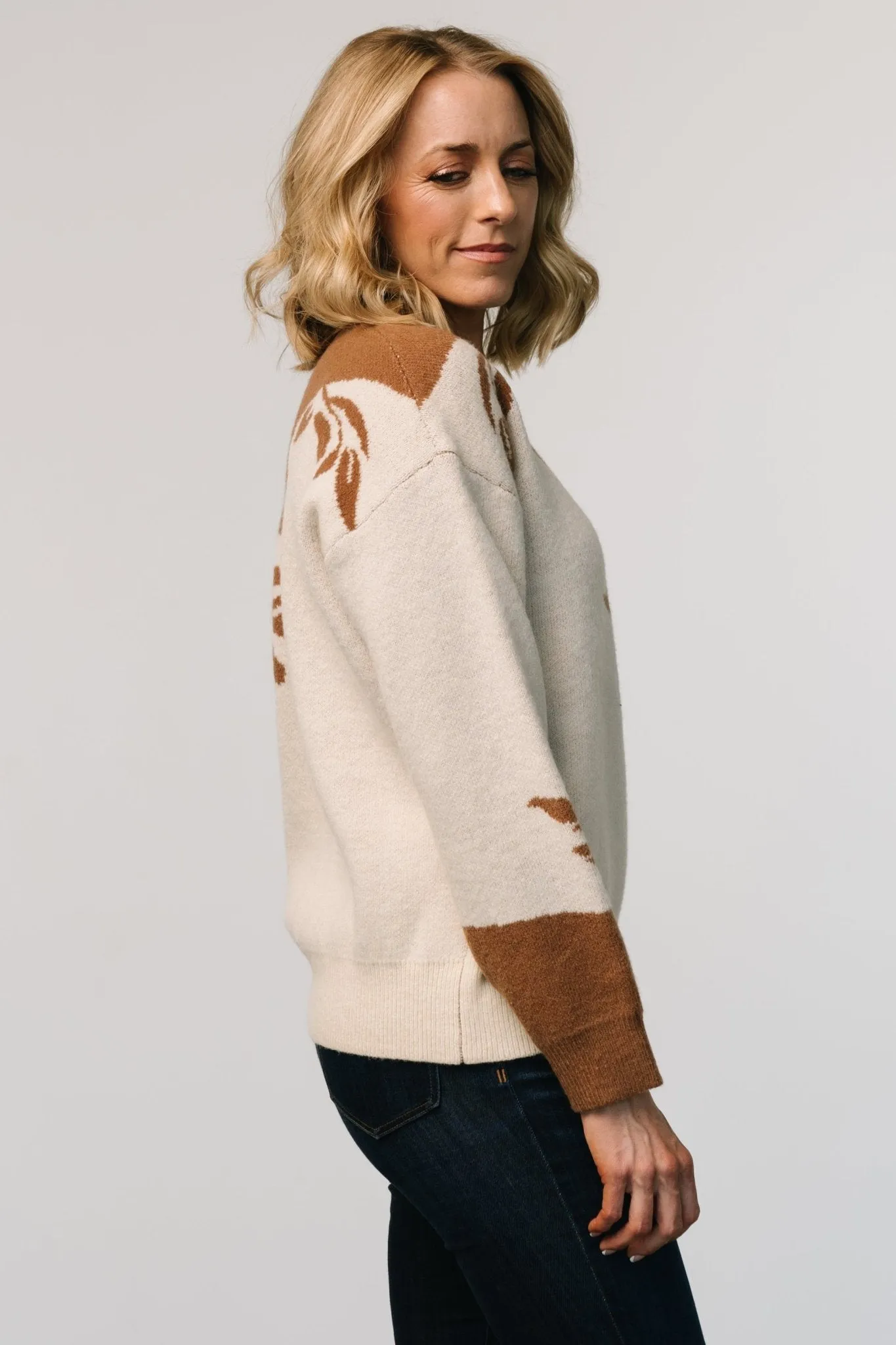Teresa Sweater | Cream + Camel sold by Baltic Born product image thumbnail 4