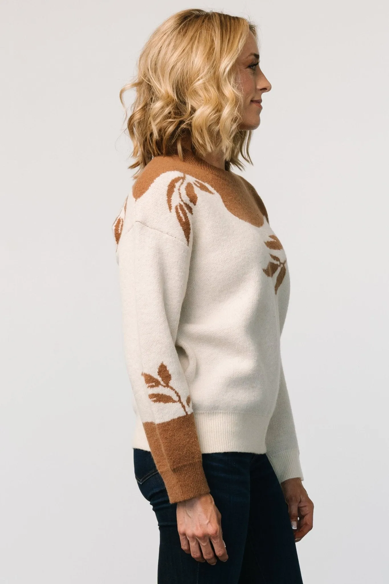 Teresa Sweater | Cream + Camel sold by Baltic Born product image thumbnail 2