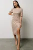 Socorro Sequin Midi Dress | Champagne sold by Baltic Born