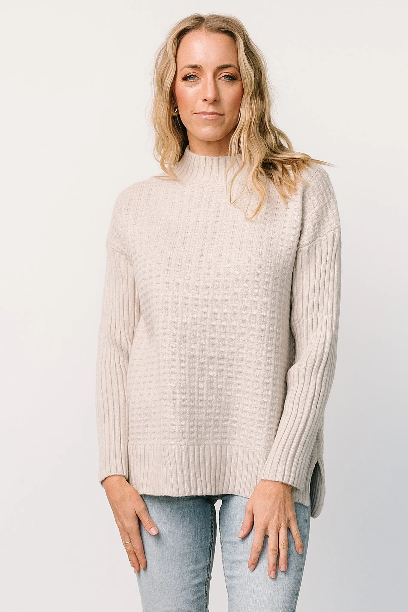 Arlington Oversized Sweater | Oatmeal sold by Baltic Born