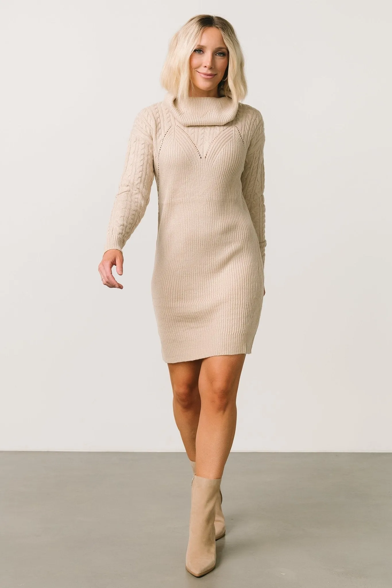 Sonnie Sweater Dress | Natural sold by Baltic Born product image thumbnail 3