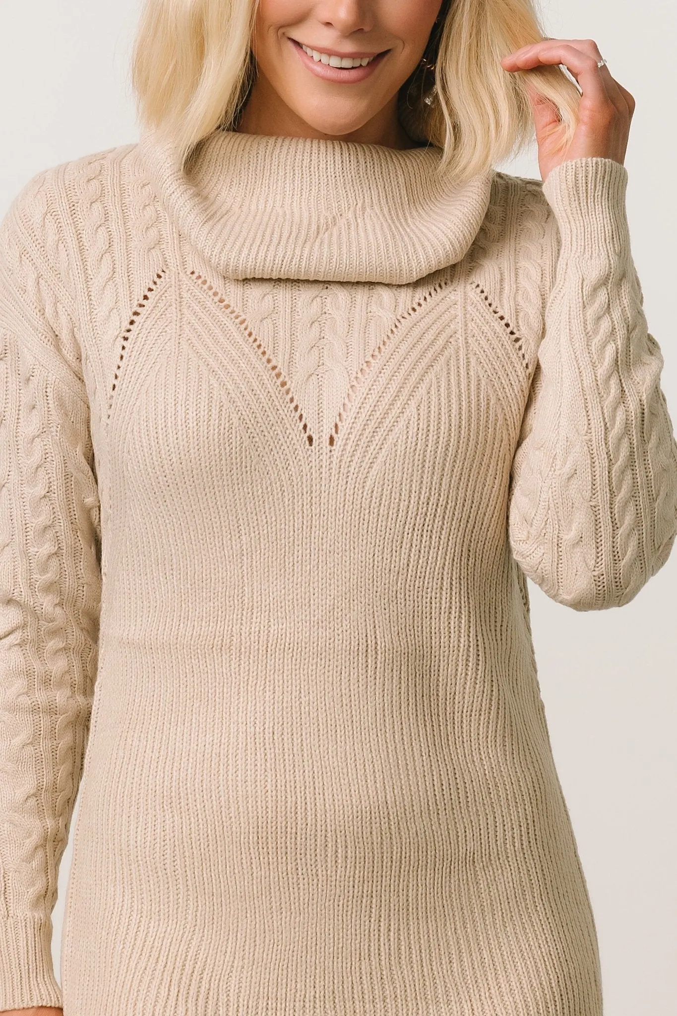 Sonnie Sweater Dress | Natural sold by Baltic Born product image thumbnail 4