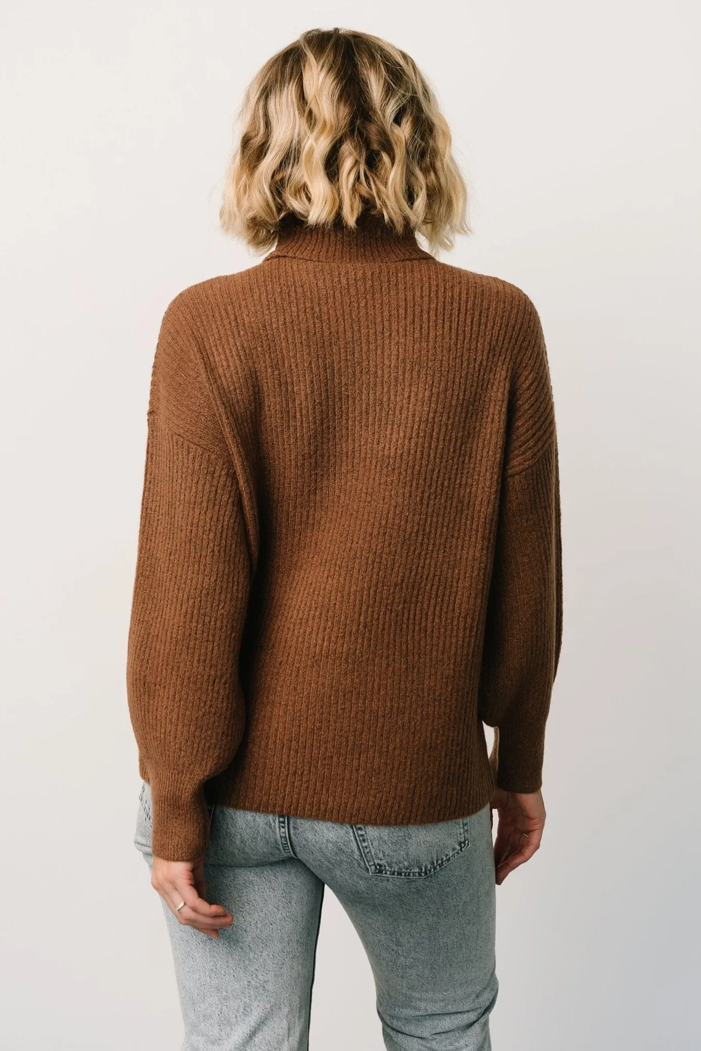 Stuart Turtleneck Sweater | Brown sold by Baltic Born product image thumbnail 5