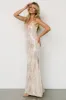 Nyah Sequin Gown | Champagne sold by Baltic Born
